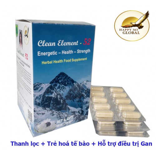 CLEAN ELEMENT 52 THANH LỌC, ĐÀO THẢI TRẺ HÓA CẤP ĐỘ TẾ BÀO 